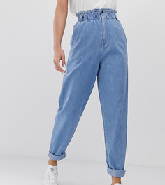 Мягкие светлые джинсы с эластичной присборенной талией ASOS DESIGN Tall - Синий