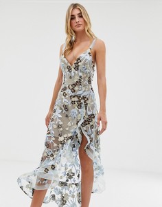 Платье с цветочной вышивкой Bronx & Banco Sawanna - Синий