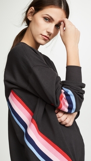 Spiritual Gangster Stripe Crew Neck Sweatshirt