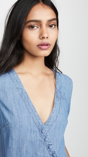Madewell Denim Wrap Retro Romper