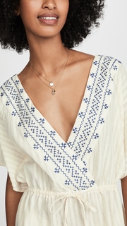 Madewell Embroidered Tie Back Cover-Up Dress