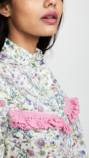 Michaela Buerger Floral Button Down Shirt