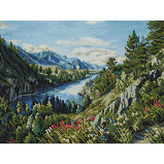 Алмазная мозаика Белоснежка Река Катунь, 30х40 см