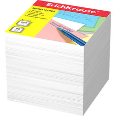 Бумага для заметок ErichKrause, 90x90x90 мм, белый