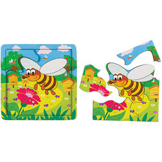 Игра из дерева STEP puzzle Baby Step, Пчёлка Степ Пазл