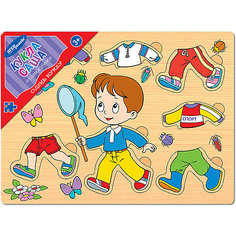Игра из дерева STEP puzzle "Одень куклу", Кукла Саша Степ Пазл