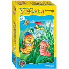 Дорожная игра STEP puzzle "Возьми с собой", Разноцветные гусенички Степ Пазл