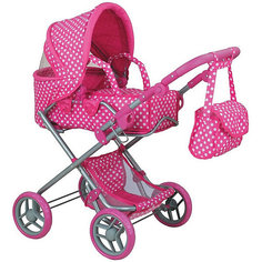 Коляска для кукол Buggy Boom Infinia, розовая