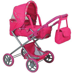 Коляска для кукол Buggy Boom Infinia, розовая