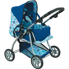 Коляска для кукол Buggy Boom Infinia, голубая