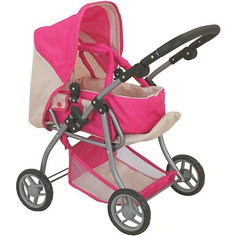 Коляска для кукол Buggy Boom Infinia, розовая