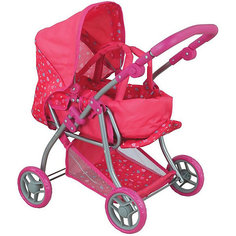 Коляска для кукол Buggy Boom Infinia, розовая