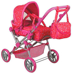Коляска для кукол Buggy Boom Infinia, розовая