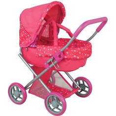 Коляска для кукол Buggy Boom Infinia, розовая
