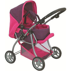 Коляска для кукол Buggy Boom Infinia, розово-сиреневая