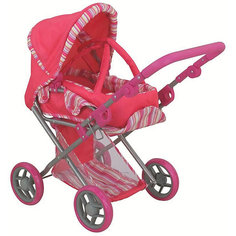 Коляска для кукол Buggy Boom Infinia, розовая