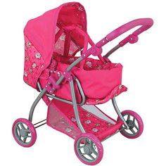 Коляска для кукол Buggy Boom Infinia, розовая