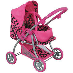 Коляска для кукол Buggy Boom Infinia, розовая