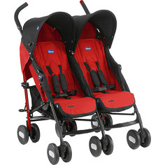 Коляска прогулочная Chicco Echo Twin для близнецов Garnet