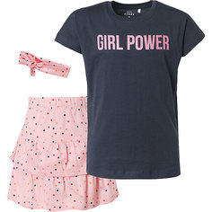 Комплект: Футболка, юбка и повязка Name it для девочки