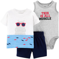Комплект: Футболка, боди и шорты carters Carters