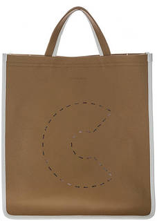 Кожаная сумка с одним отделом на магнитной кнопке C Bag Coccinelle