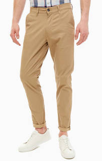Бежевые хлопковые брюки чиносы Wrangler