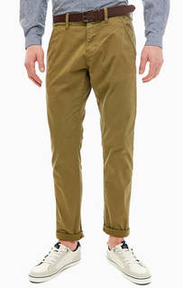 Хлопковые брюки чиносы с ремнем S.Oliver