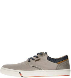 Серые текстильные кеды Icon low Wrangler