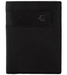 Черное портмоне из натуральной кожи Piquadro