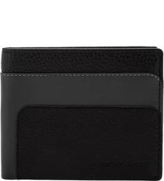 Кожаное портмоне с двумя отделами для купюр Piquadro