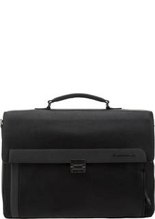 Кожаный портфель со съемным плечевым ремнем Piquadro