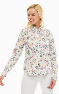 Хлопковая рубашка с цветочным принтом Mustang