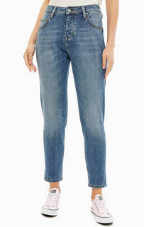 Зауженные синие джинсы с высокой талией Moms Mustang