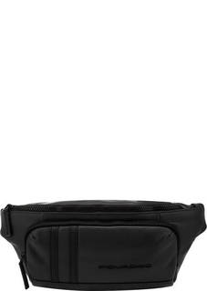 Кожаная поясная сумка с карманами Piquadro