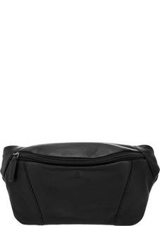 Кожаная поясная сумка на молнии Sergio Belotti