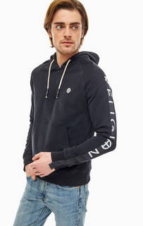 Черная хлопковая толстовка с капюшоном Religion