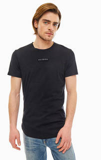 Черная хлопковая футболка с нашивкой Religion