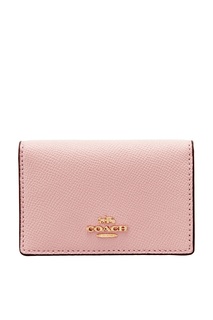 Розовая кредитница Coach