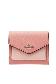 Компактный розовый кошелек Coach