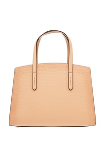 Бежевая сумка-тоут с монограммами Coach