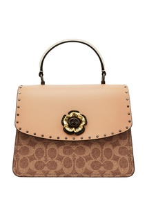Комбинированная сумка с декором Parker Coach