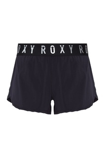 Черные шорты с резинкой на поясе Roxy
