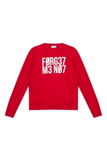 Красный свитшот "Forget Me Not" RED Valentino