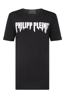 Черная футболка с логотипом Philipp Plein