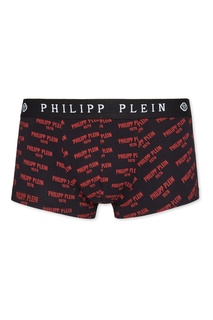 Черные трусы с логотипами Philipp Plein