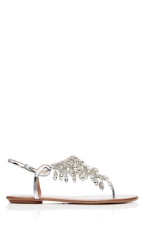 Сандалии Temptation Crystal с кристаллами Aquazzura