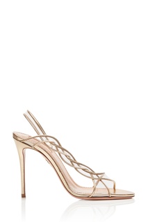 Золотистые босоножки Swing 105 Aquazzura