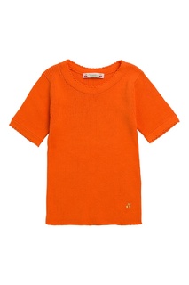 Оранжевый джемпер с короткими рукавами Bonpoint