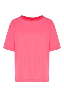Розовая футболка с эффектом поношенности Unravel Project